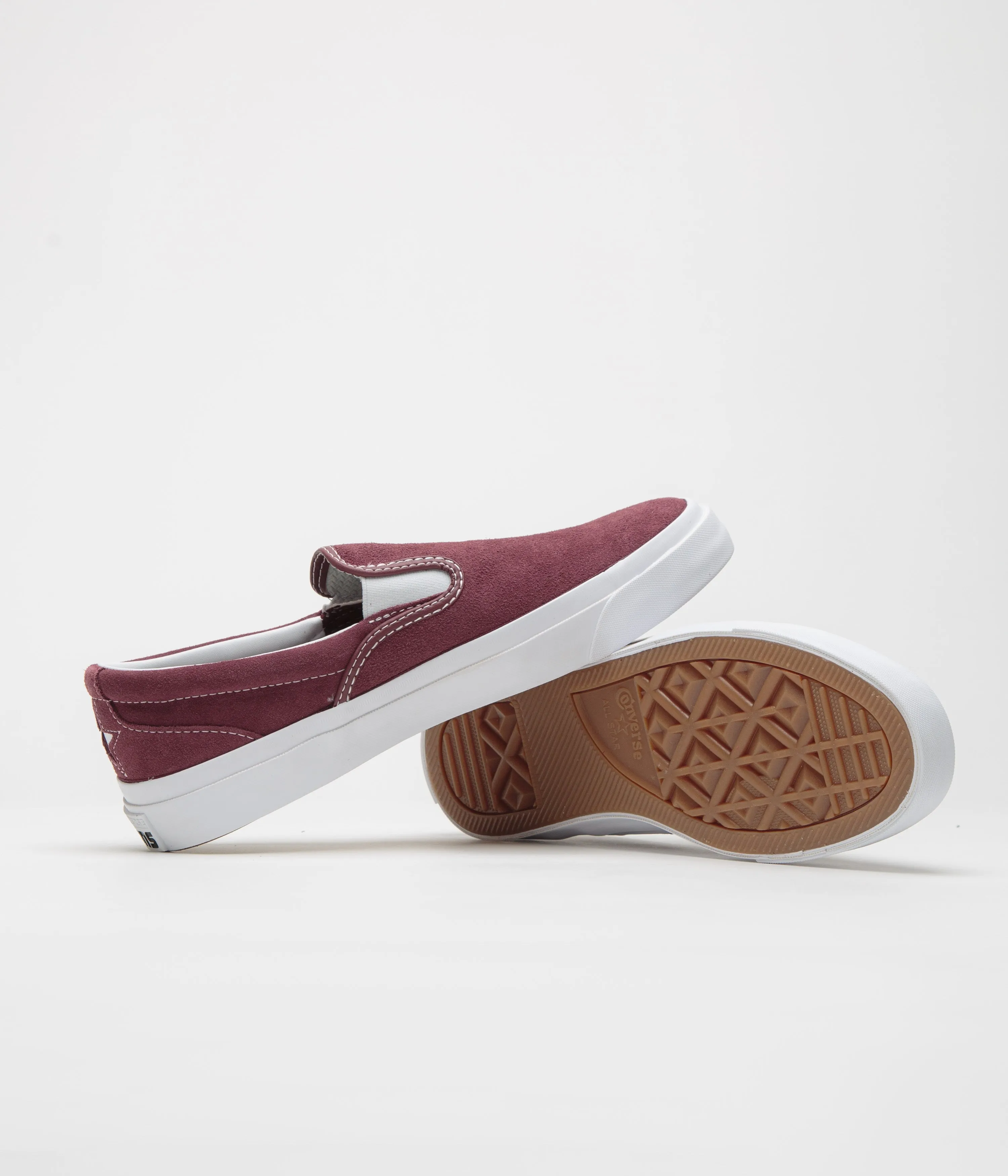 Converse One Star CC Slip Pro Shoes - Deep Bordeaux / White / White Converse Shoes