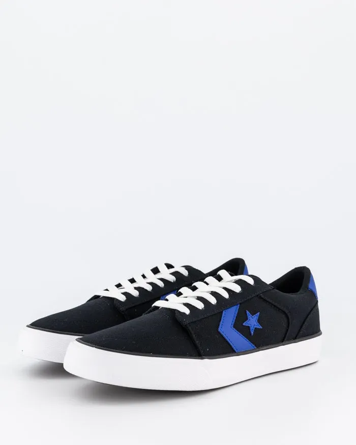 CONVERSE UNISEX BELMONT LOW BLACK/WHITE/BLUE SNEAKER SHOE Shoes_Mens-Converse