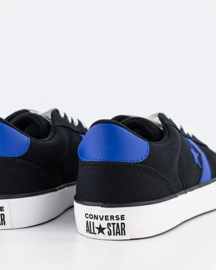 CONVERSE UNISEX BELMONT LOW BLACK/WHITE/BLUE SNEAKER SHOE Shoes_Mens-Converse