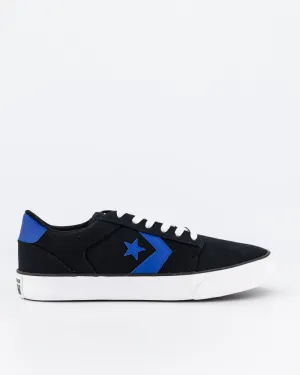 CONVERSE UNISEX BELMONT LOW BLACK/WHITE/BLUE SNEAKER SHOE Shoes_Mens-Converse
