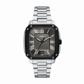 Crosby Three-Hand Date Stainless Steel Watch