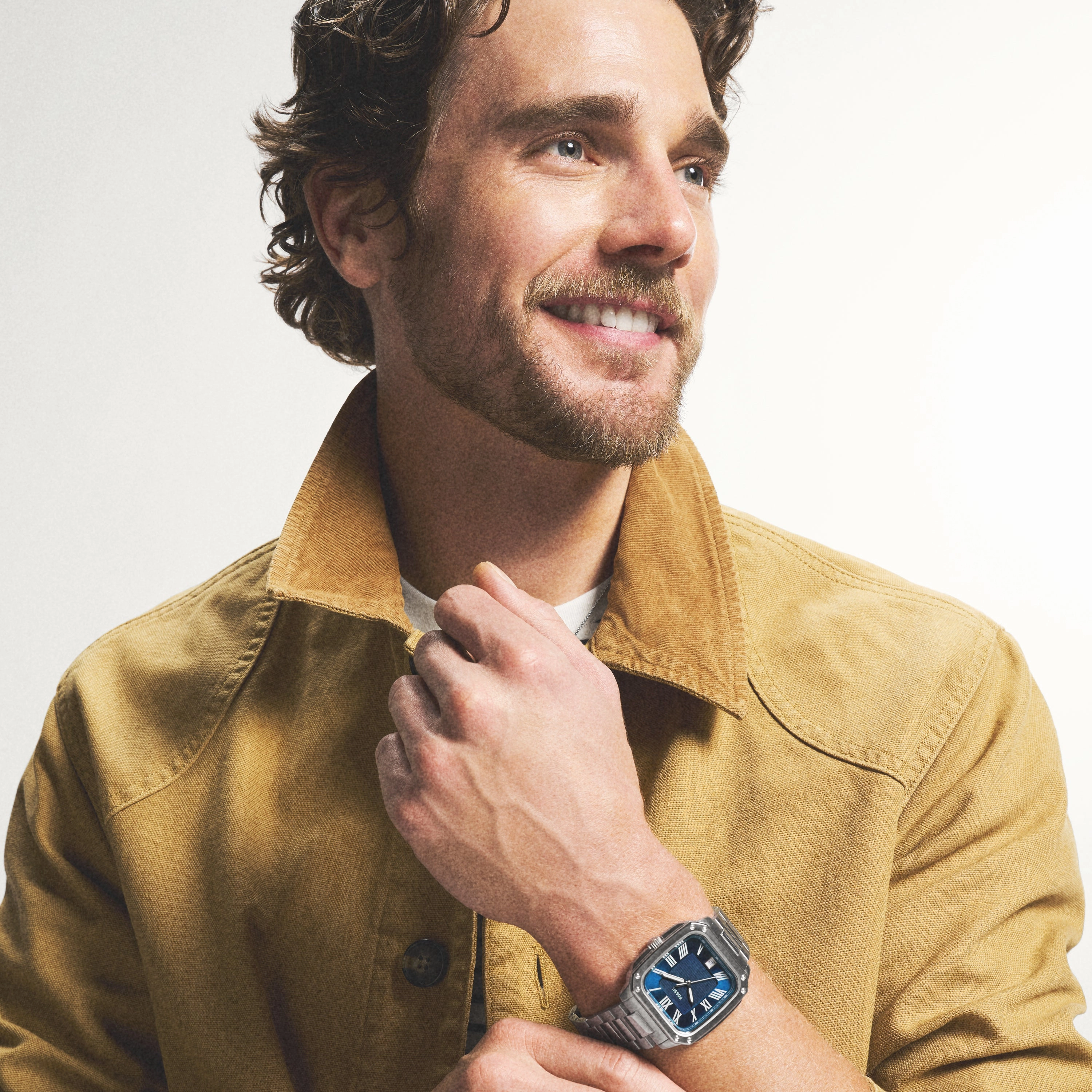 Crosby Three-Hand Date Stainless Steel Watch
