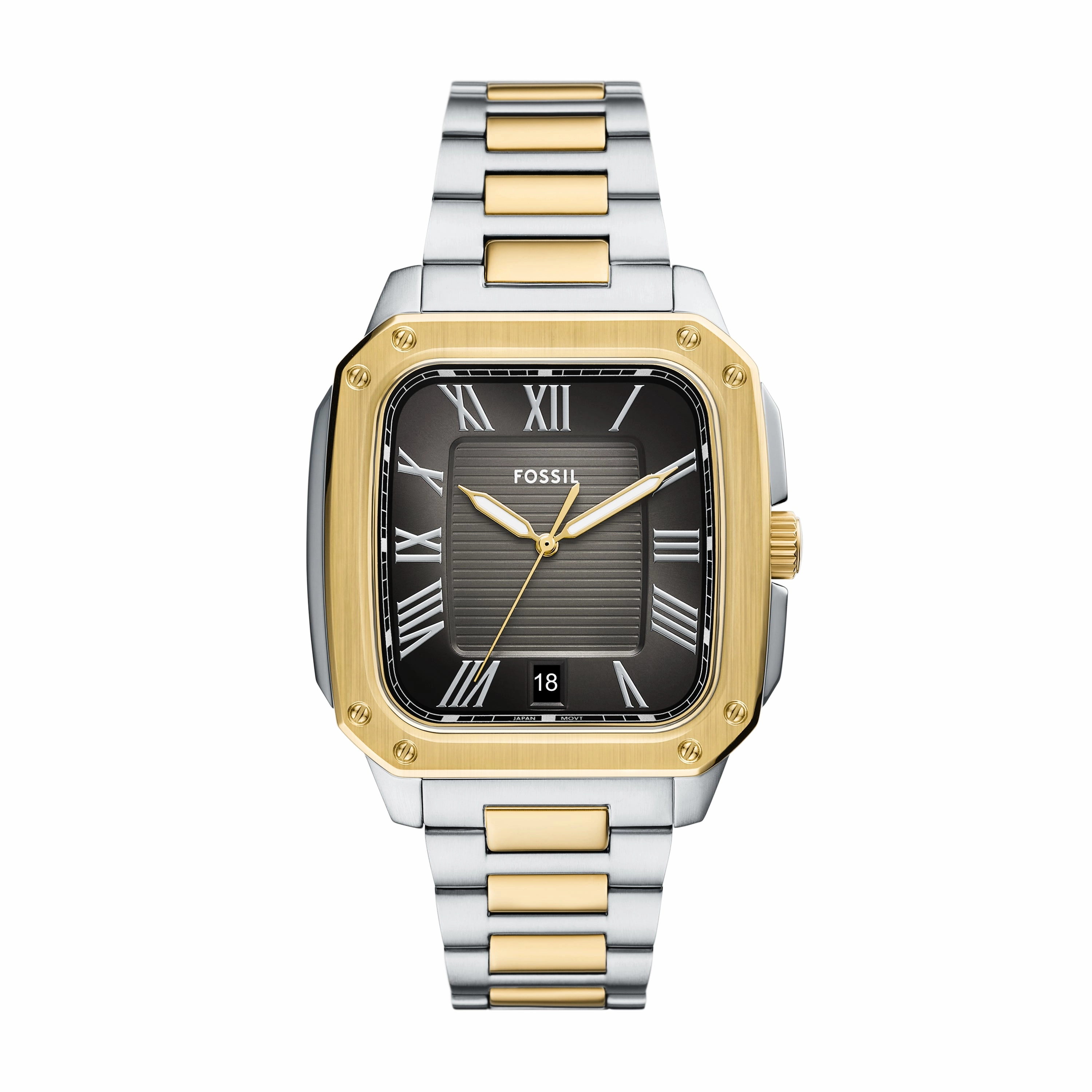 Crosby Three-Hand Date Two-Tone Stainless Steel Watch
