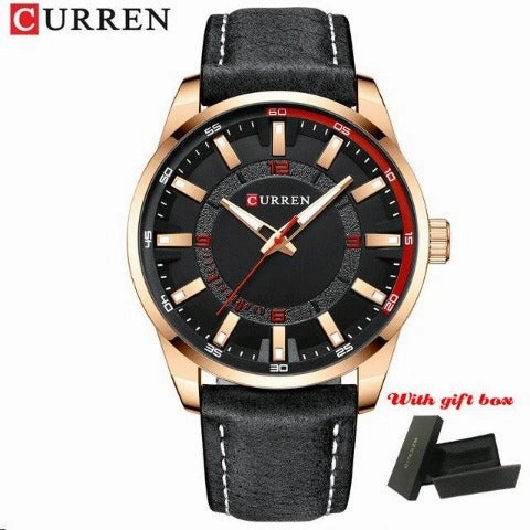 Curren Fashion Sports Leather Watch (Dial 4.7cm) - CUR213