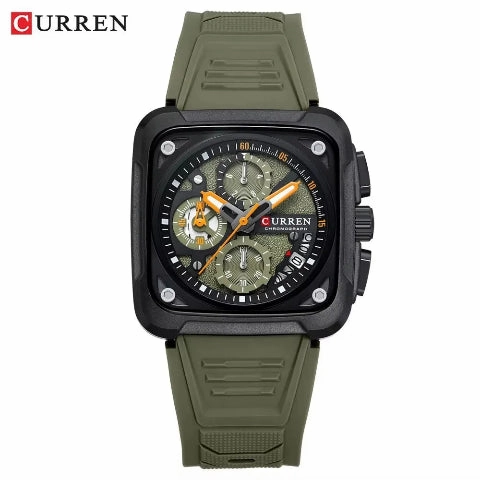 Curren Luxury Silicone Strap Men's Watch (Dial 4.2cm) - CUR228