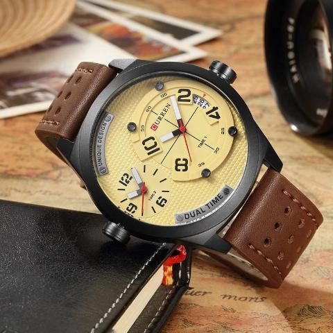 Curren Men's Dual Time Watch (Dial 4.9cm) - CUR 132