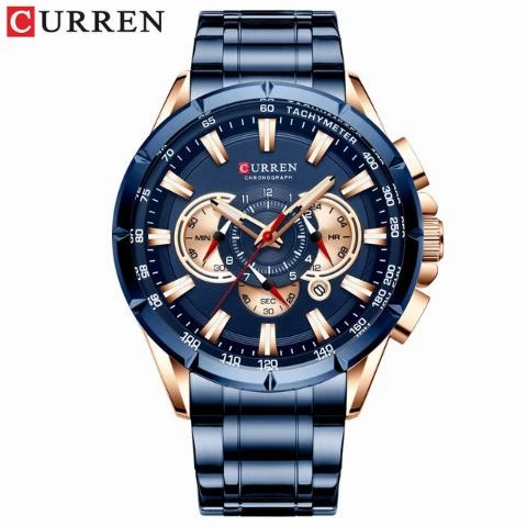 Curren Men's Luminious Pointers Premium Watch (Dial 4.8cm) - CUR181