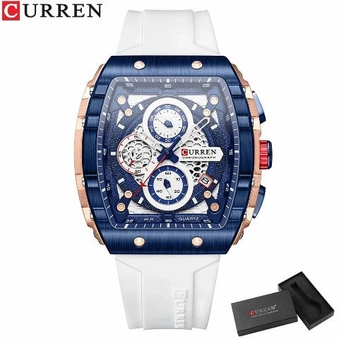 CURREN Men's Sports Rectangular Watch (Dial 4.7cm) - CUR221