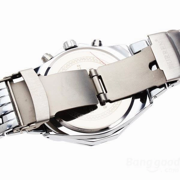 Curren Men's Stainless Steel Waterproof (Red 4.4cm Dial) - CUR118