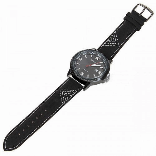 Curren Men's Watch with Leather Band (Shadow 5.3cm Dial) - CUR024