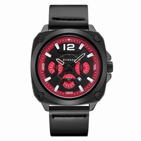 Curren PU Leather Square Watch (Dial 4.6cm) - CUR190