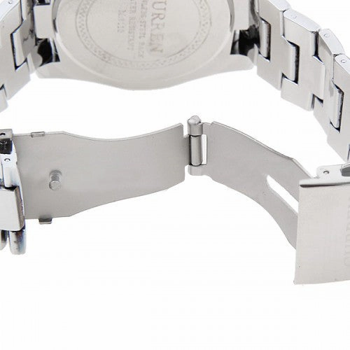 Curren Quartz Men's Stainless Steel Watch (Black 5.2cm Dial) - CUR094
