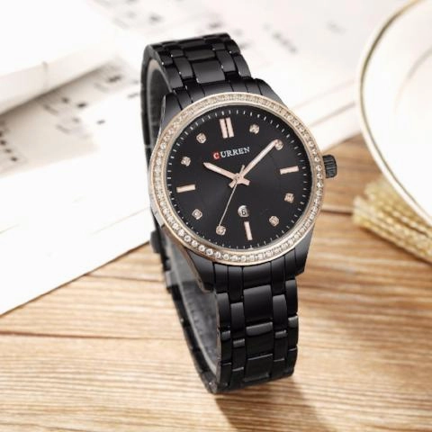 Curren Women's Auto Date Stainless Steel ( Dial 3.75cm) - CUR 142