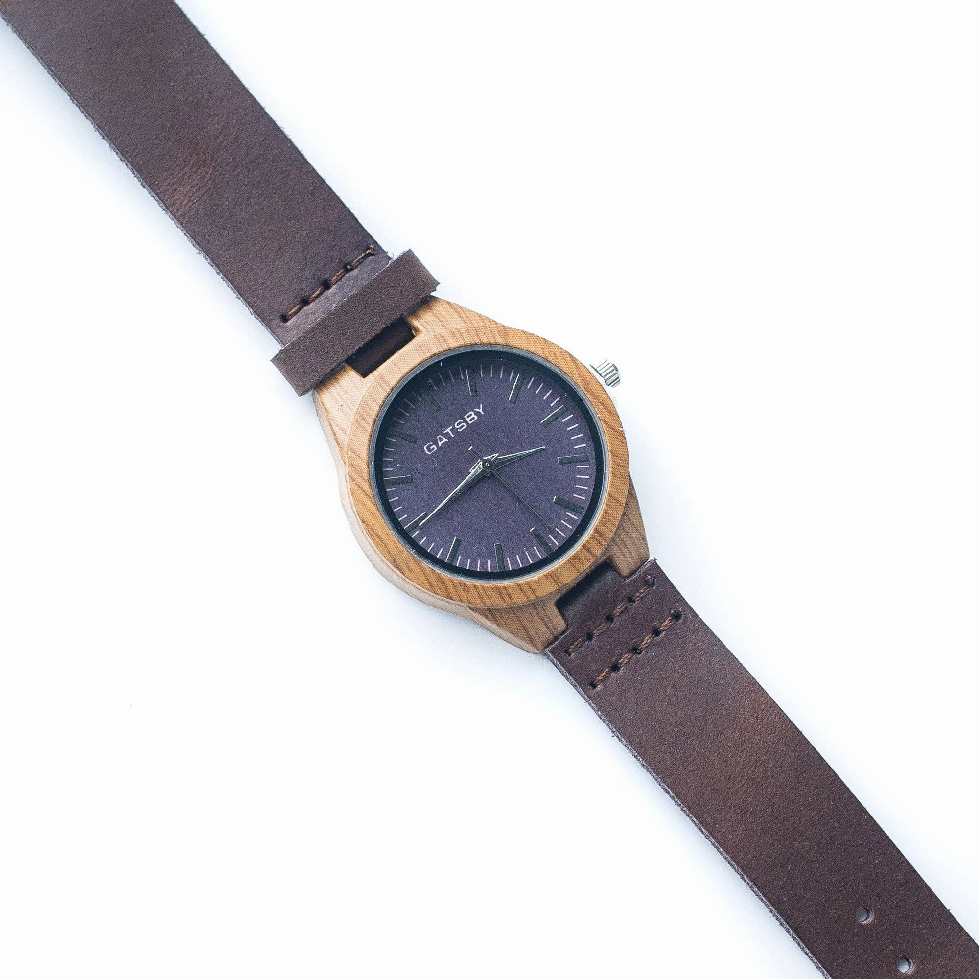 Dark brown Vintage ladies watch Leather Strap WA-238-A