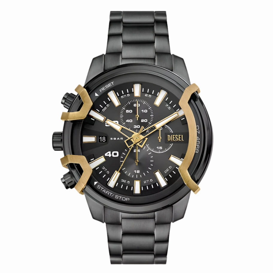 Diesel Griffed Gents Chronograph Two-Tone Stainless Steel Watch
