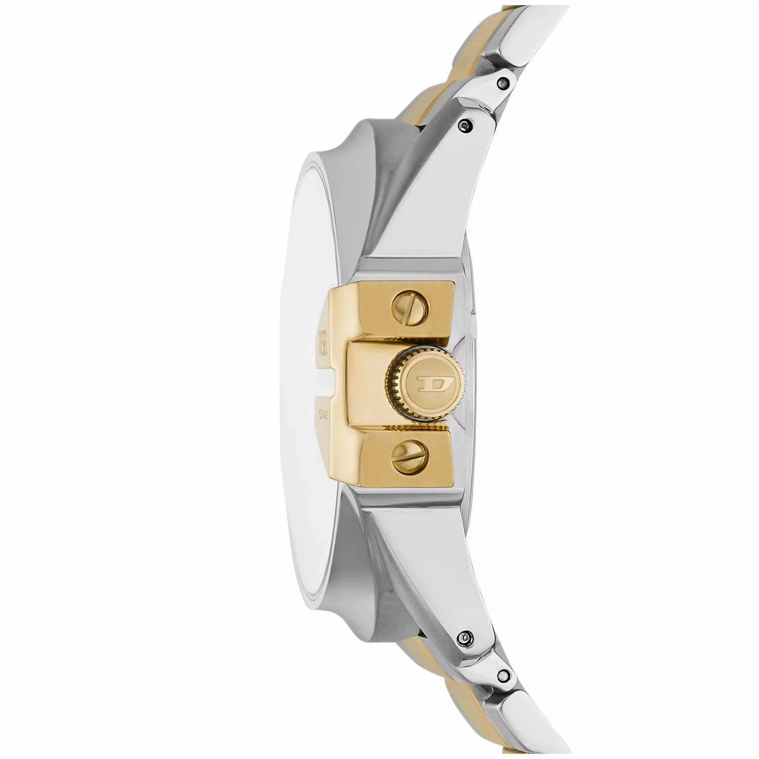 Diesel Master Chief Three-Hand Date Two-Tone Stainless Steel Watch and Stainless Steel Bracelet Set