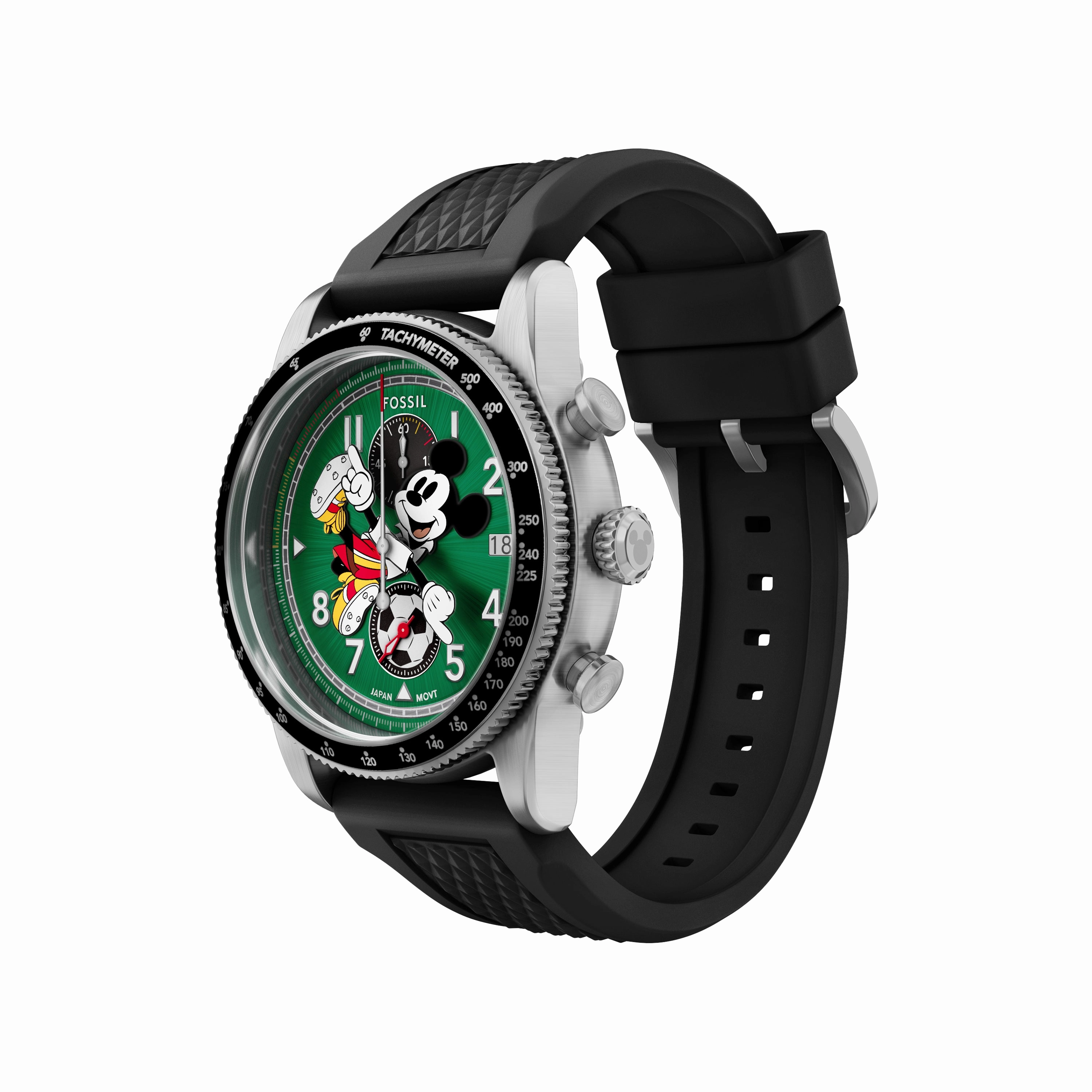 Disney x Fossil Limited-Edition Mickey Mouse Soccer Watch