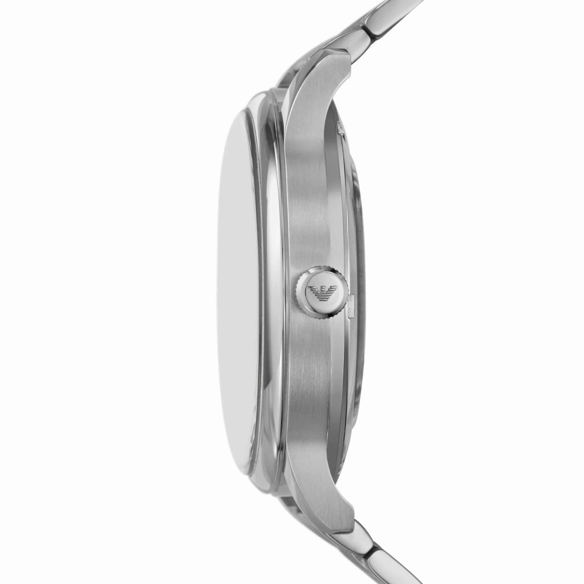 Emporio Armani Gents Silver Tone Automatic Watch