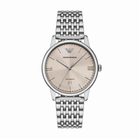 Emporio Armani Gents Silver Tone Automatic Watch