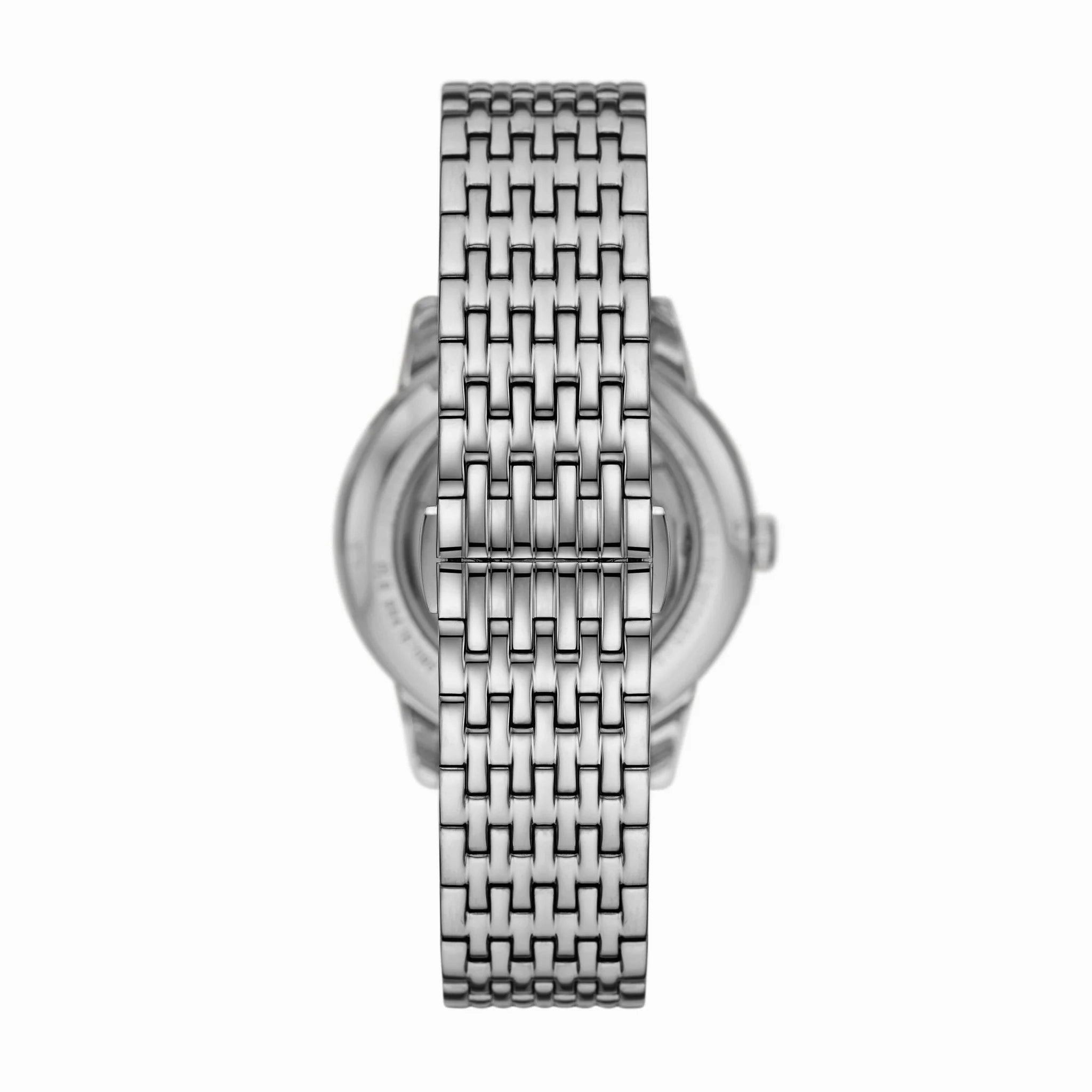 Emporio Armani Gents Silver Tone Automatic Watch