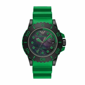Emporio Armani  Men's Acqua Analog Mother of Pearl Dial Watch
