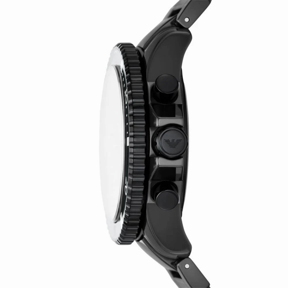 Emporio Armani Men's Chronograph Black Ceramic Watch