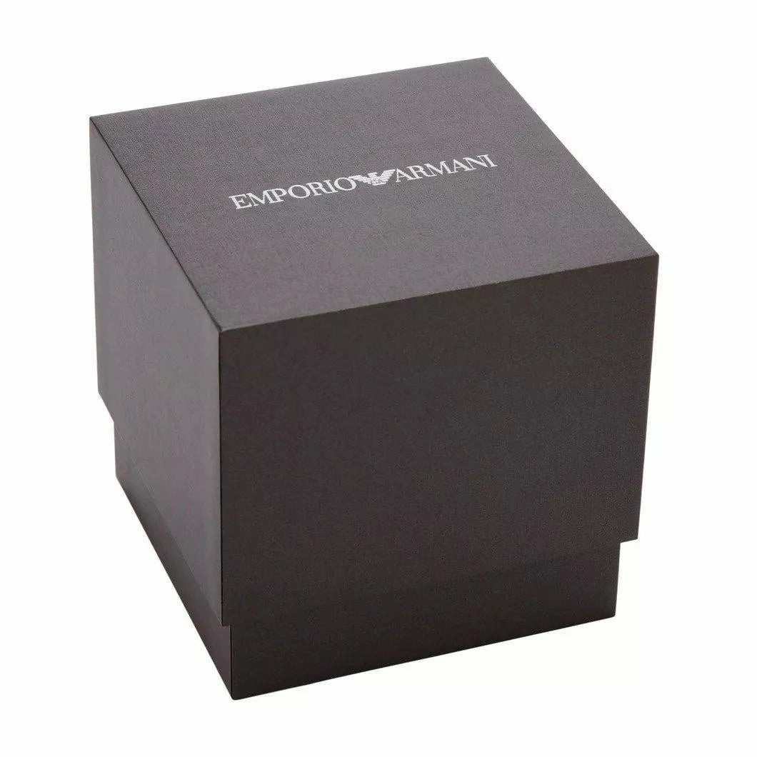 Emporio Armani Mia Ladies Silver Dial Two Tone Stainless Steel Watch