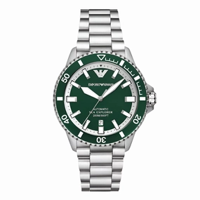 Emporio Armani Sea Explorer Automatic Gents Green Dial Watch