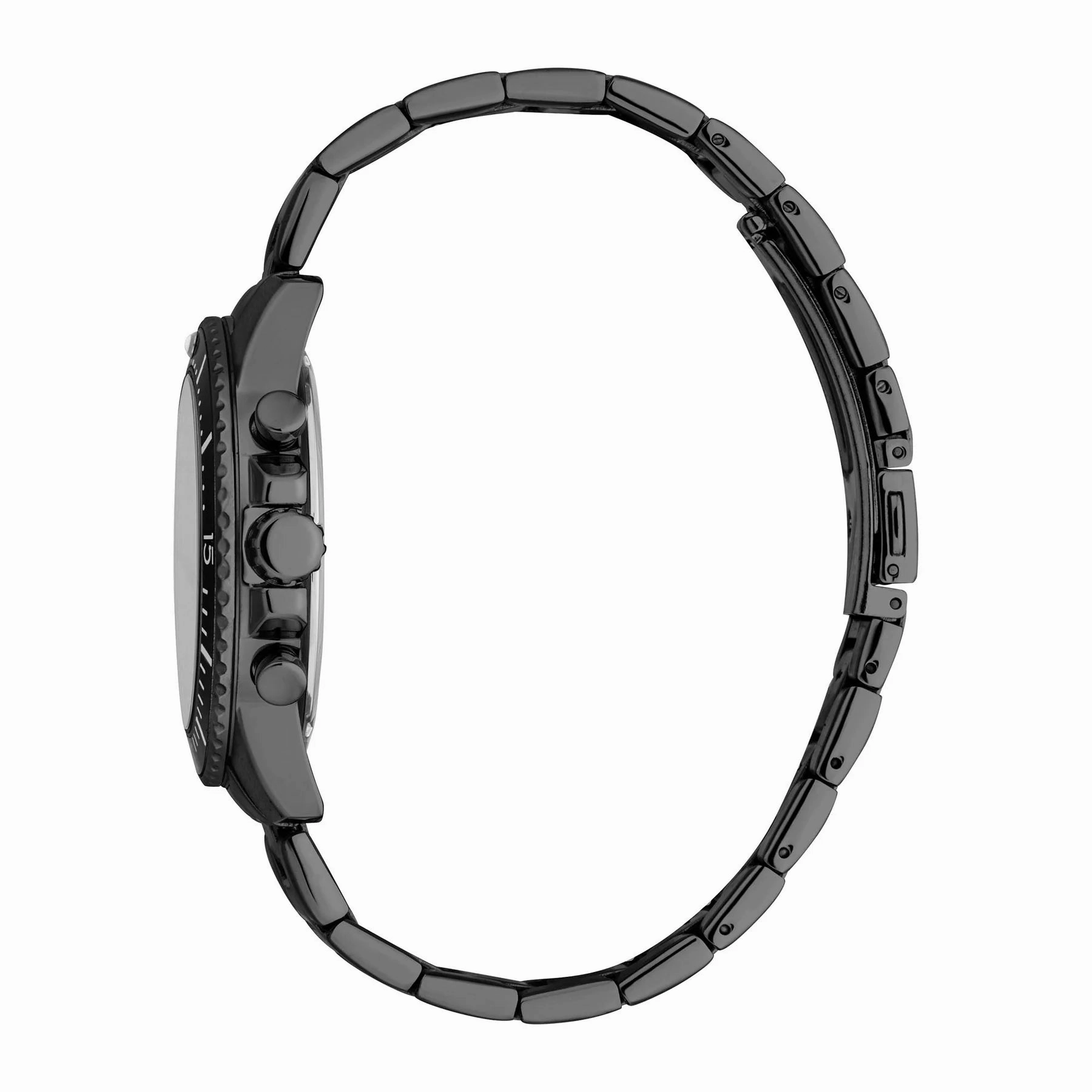 Esprit Hudson Gents Black Dial  Black Stainless Steel Case and Bracelet Watch