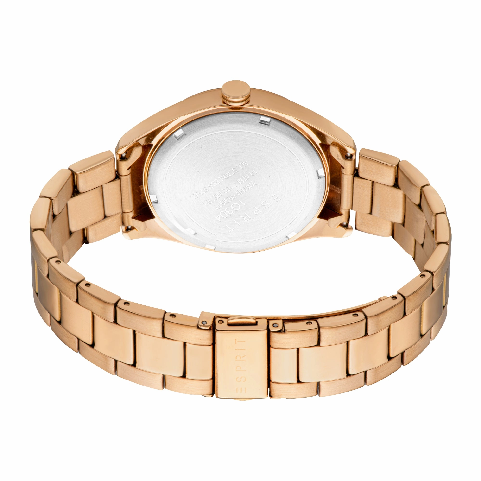 Esprit Mason II Gents Green Diat Stainless Stee Rose Gold Watch
