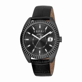 ESPRIT Men's Black Color Watch with Black Dial and Date Function