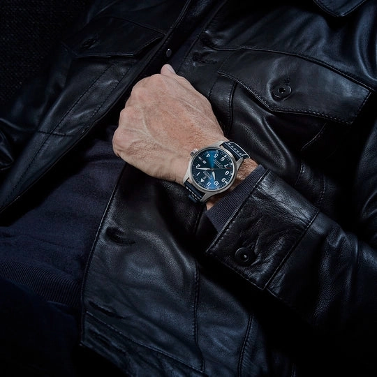 Festina  Automatic Gents Blue Dial with Blue Leather Strap Watch
