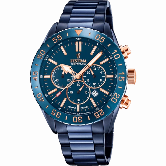 Festina Ceramic Men's Blue Watch
