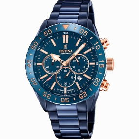 Festina Ceramic Men's Blue Watch