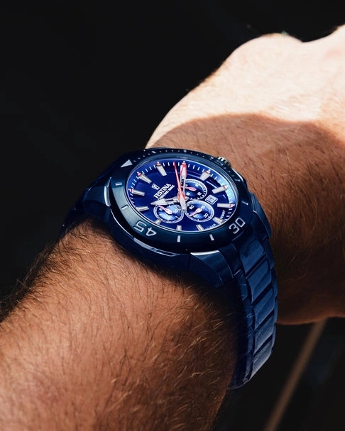 Festina Men's Blue Stainless Steel Watch