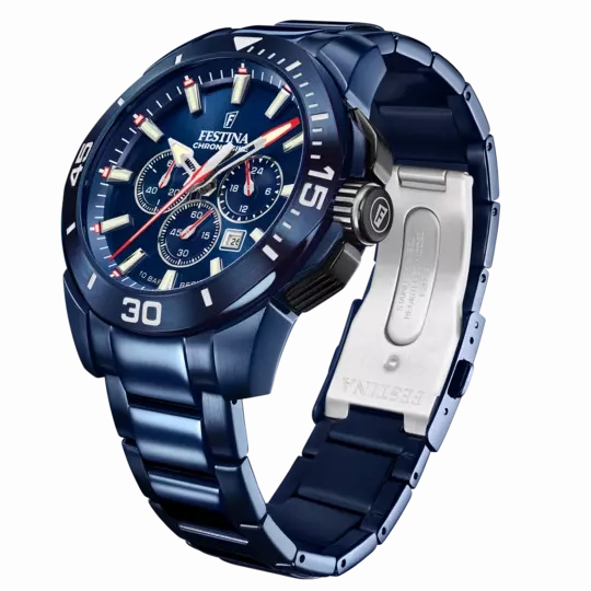 Festina Men's Blue Stainless Steel Watch