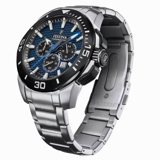 Festina Men's Chrono Bike Blue Dial Watch