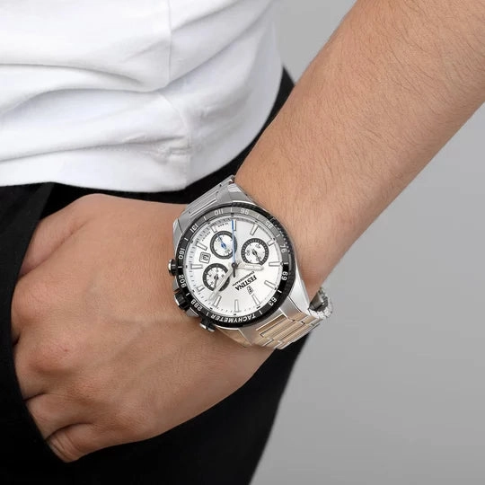 Festina Men's Chrono Silver Dial Watch