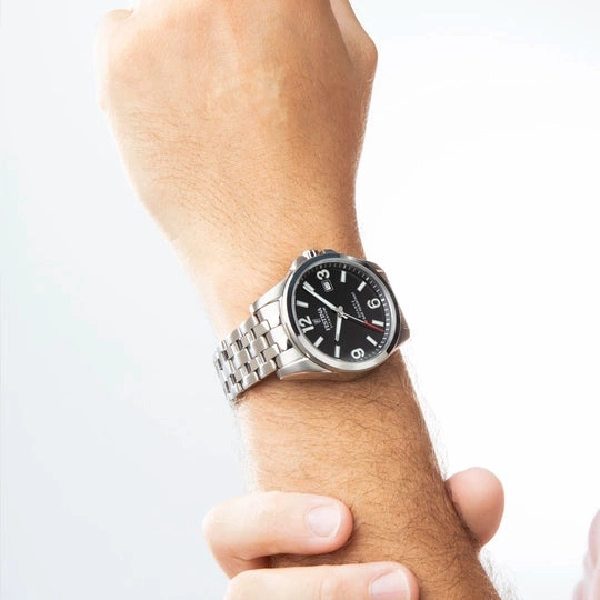 Festina Titanium Gents Black Dial Watch
