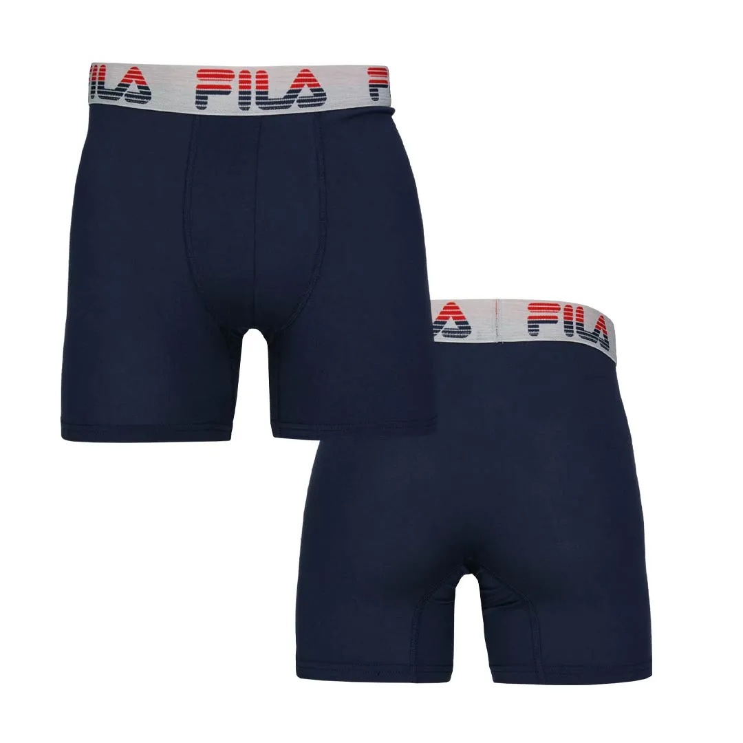 FILA - Men's 4 Pack Boxer Brief (FM412BXPB13 702)