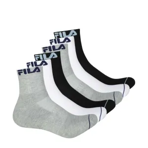 FILA - Men's 6 Pack 1/4 Socks (FW0077 COMBO3)