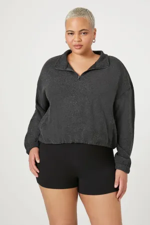 Forever 21 Plus Women's Cotton-Blend Biker Shorts Black Forever 21