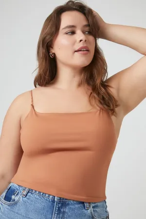 Forever 21 Plus Women's Scoop-Neck Cami Praline Forever 21