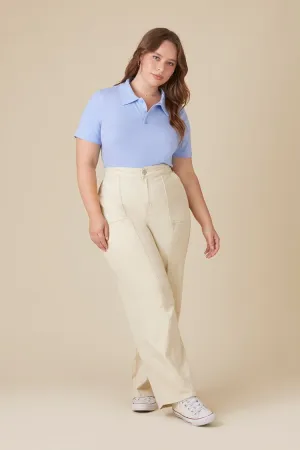 Forever 21 Plus Women's Uniform Cargo Pants Khaki Forever 21