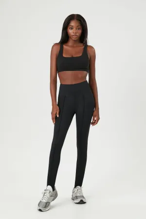 Forever 21 Women's Active Ski High-Rise Stirrup Leggings Black Forever 21