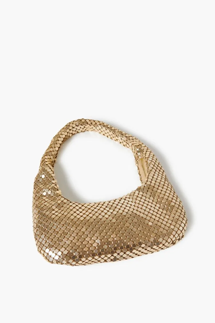 Forever 21 Women's Chainmail Shoulder Bag Gold Forever 21