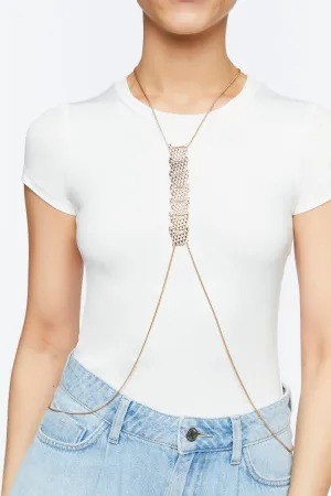 Forever 21 Women's Geo Caged Body Chain Gold Forever 21