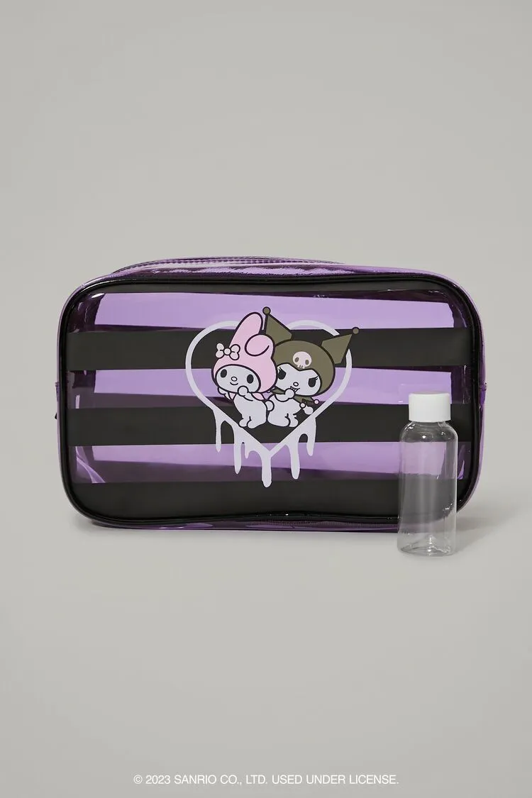 Forever 21 Women's My Melody & Kuromi Makeup Bag Clear/Multi Forever 21