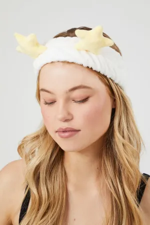 Forever 21 Women's Plush Star Headwrap White/Multi Forever 21