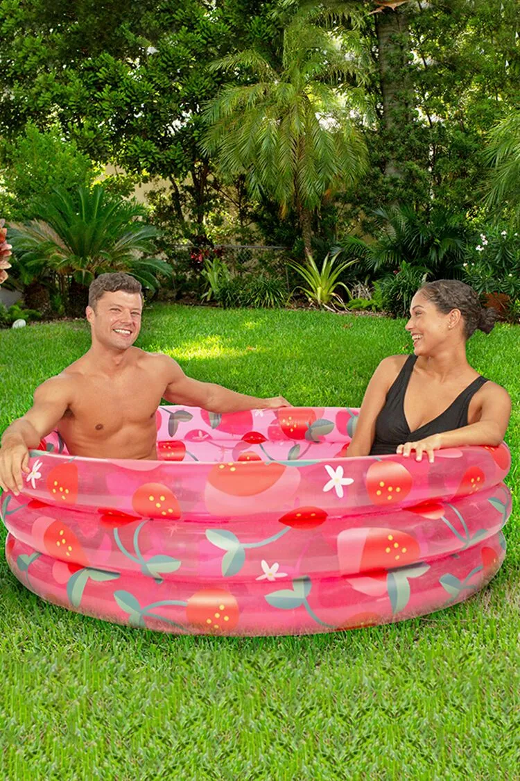 Forever 21 Women's PoolCandy Strawberry and Cherry Sunning Pool Pink/Multi Forever 21